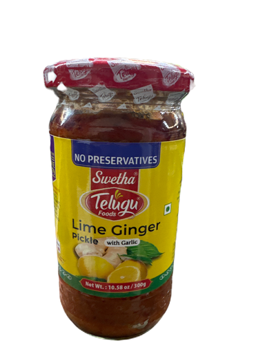TELUGU Lime Ginger Garlic Pickle 300 G